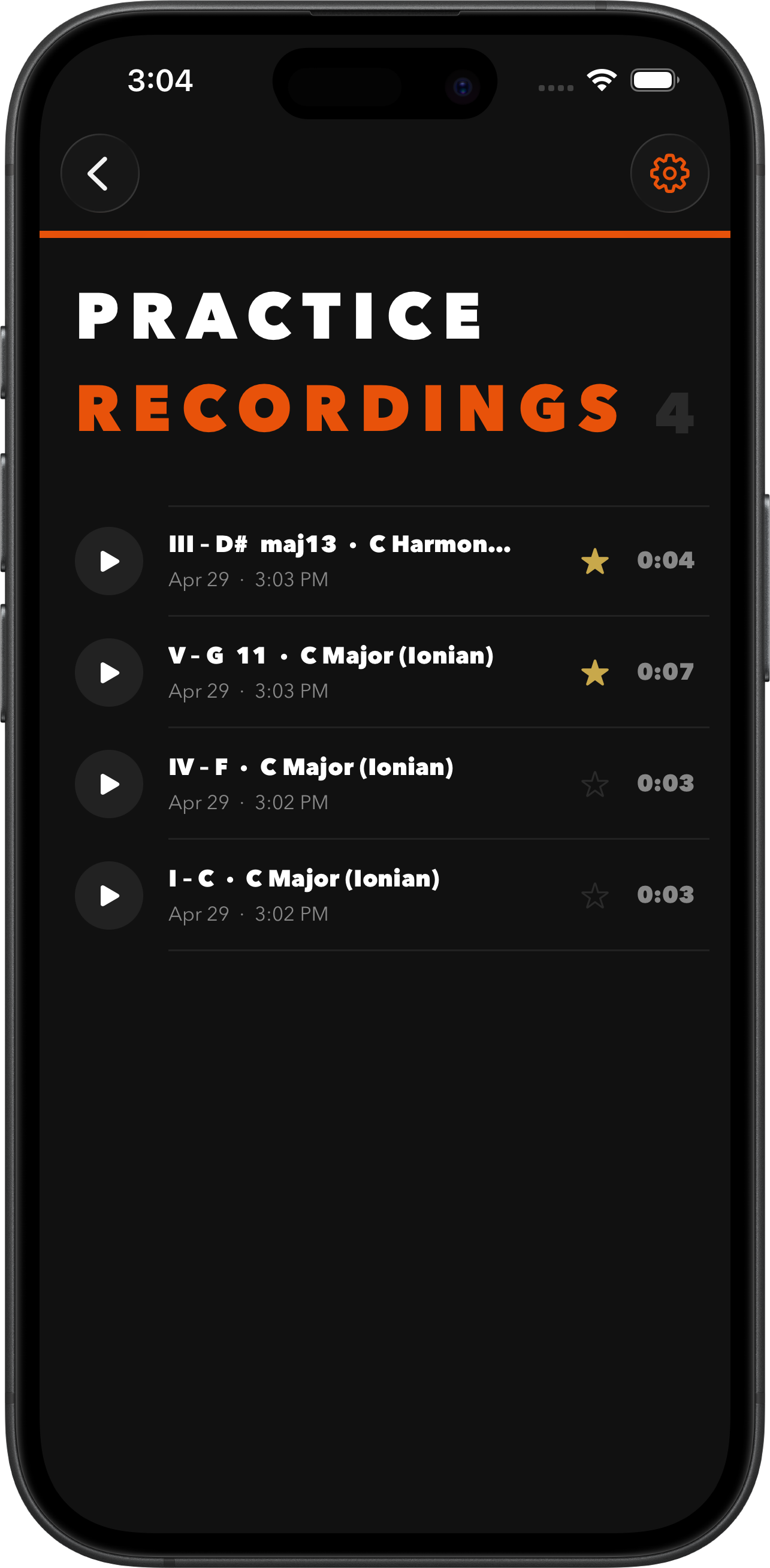 The Woodshed — practice recordings