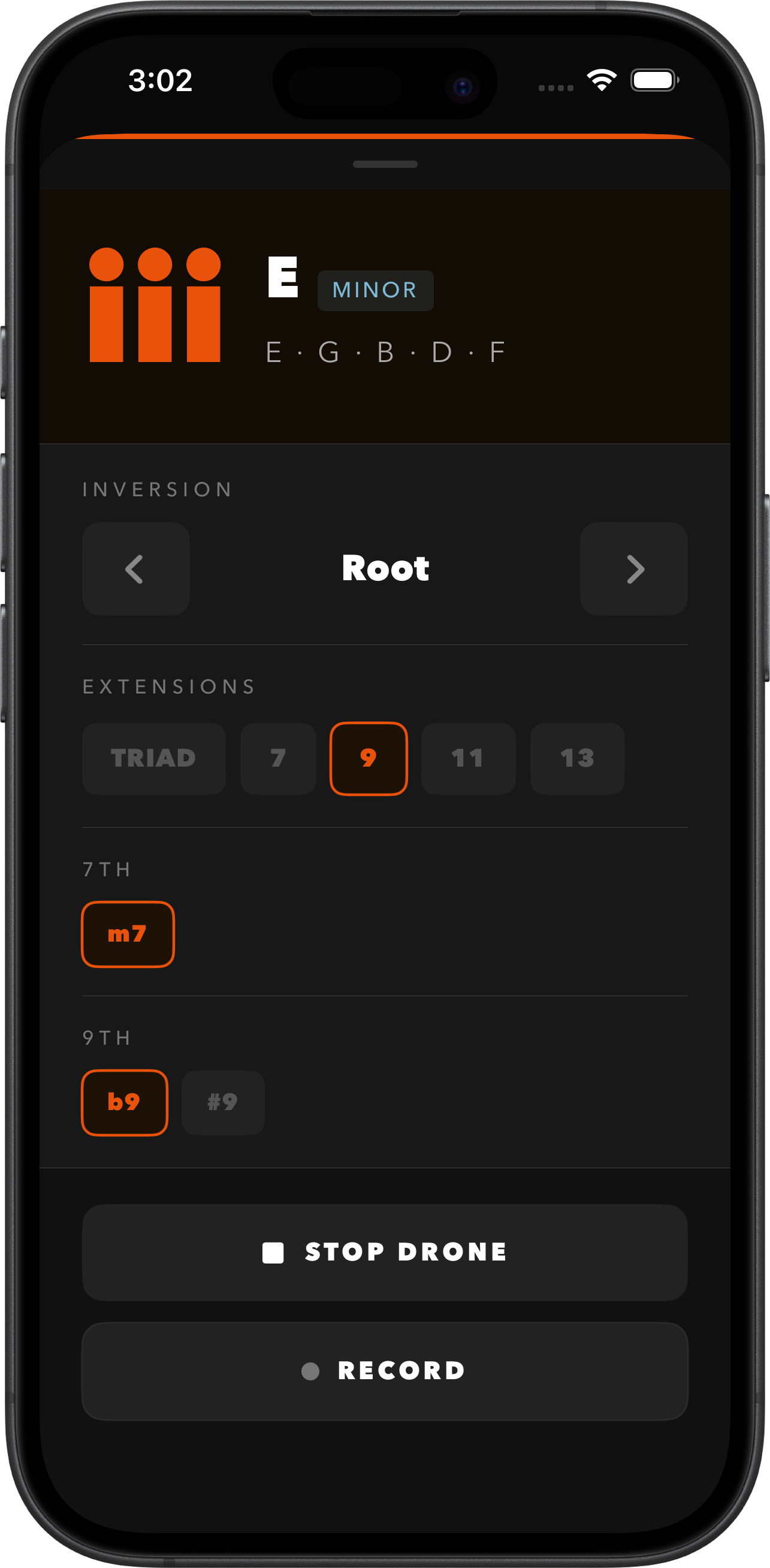 The Woodshed — chord detail